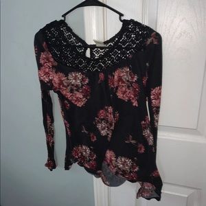 Old Navy Floral Long Sleeve Shirt